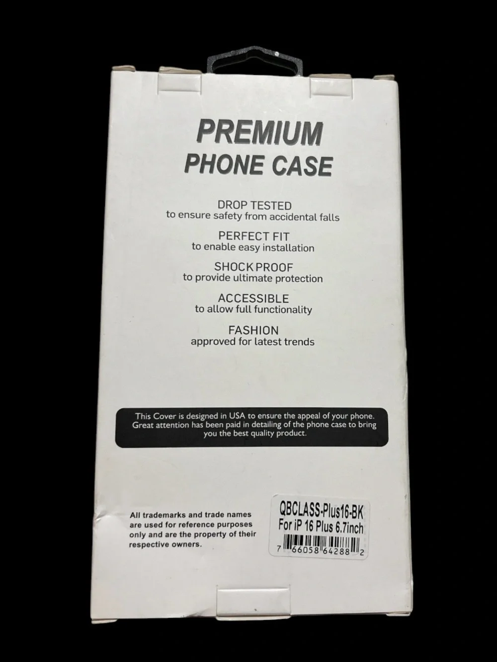 Premium Matte Black Phone Case for iP 16 Plus 6.7